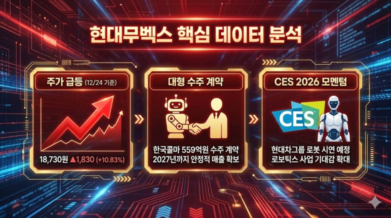 분석] CES 훈풍에 실적 날개 달았다… 현대무벡스, 1만원 벽 뚫고 신고가 랠리 - 김명수 기자 - 톱스타뉴스 - 경제/증시/시세