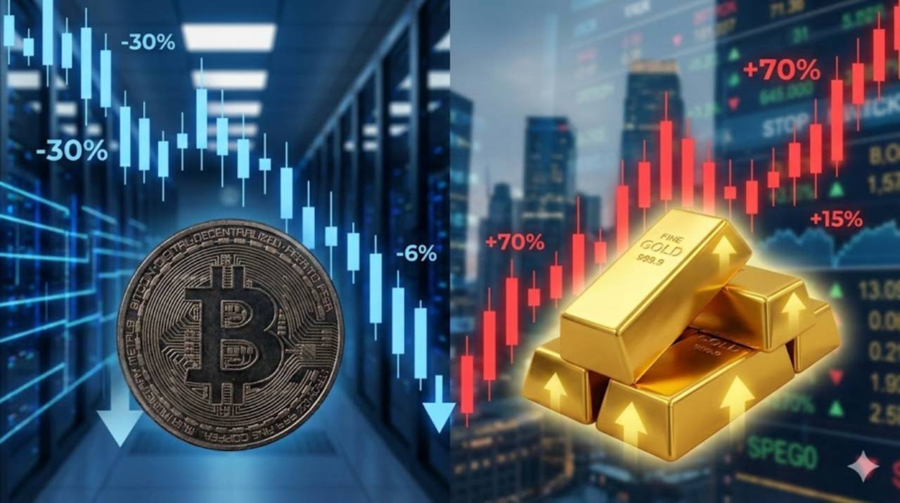 금값 70% 뛸 때 비트코인은 -6% 역대급 디커플링 충격 분석 - 김윤교 기자 - 톱스타뉴스 - 국제/코인/시세