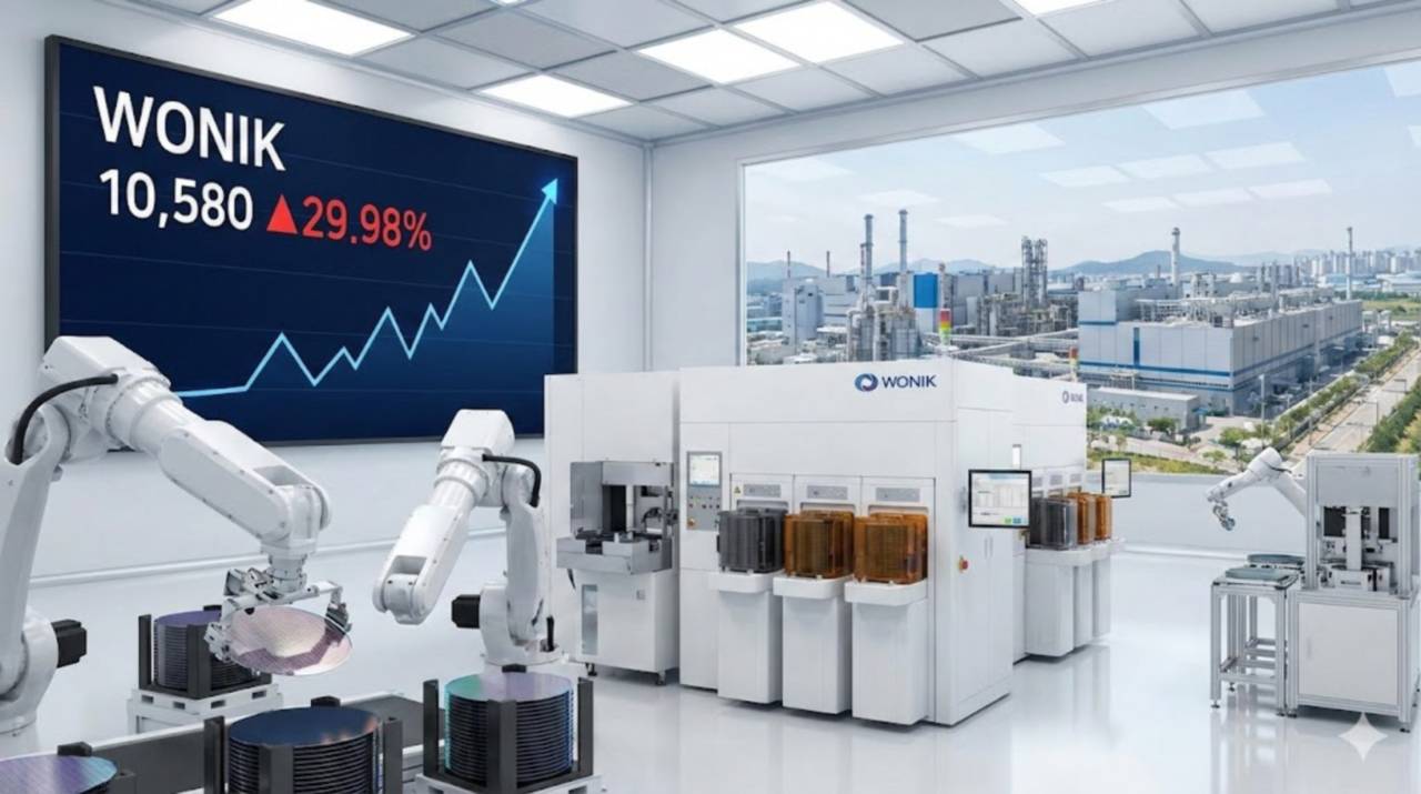 '반도체 국산화' 원익, 29% 상한가 직행... 52주 신고가 경신 - 뉴스 썸네일 이미지