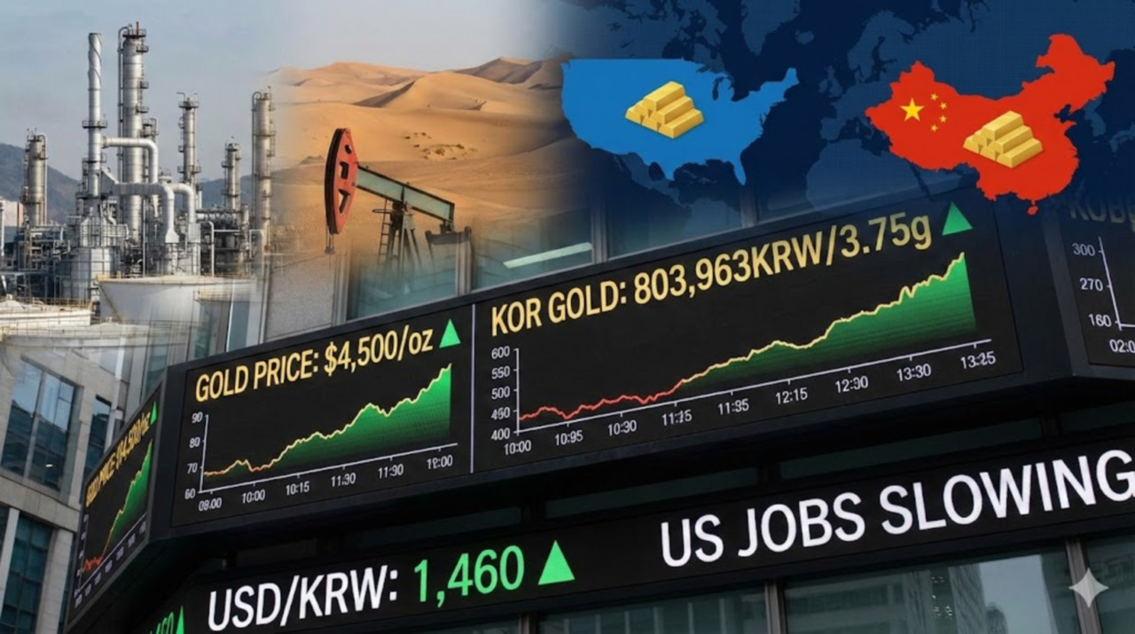오늘의 금시세] 2026년 1월 12일 고용 둔화·강달러 속 국내 금값 80만원 돌파 - 김시현 기자 - 톱스타뉴스 - 경제/금시세/시세