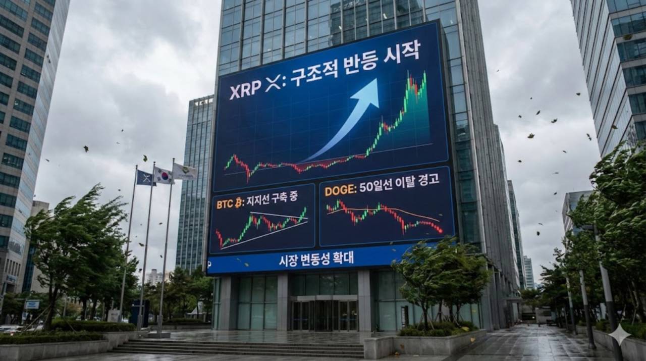 리플 XRP 강력한 상승 전환 예고 속 비트코인 반등 채비... 도지코인은 지지선 이탈 위기 - 김성희 기자 - 톱스타뉴스 -  국제/코인/시세
