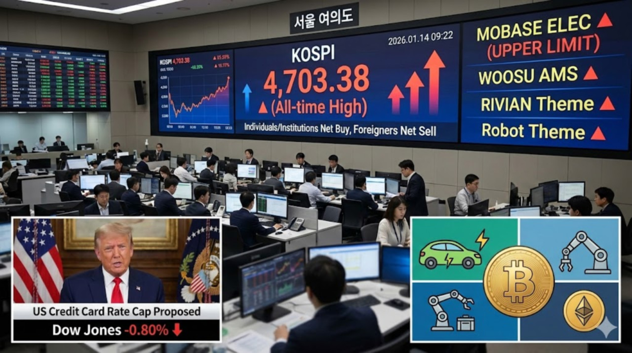 모베이스·모베이스전자·우수AMS 상한가... 미 금융주 약세 뚫고 코스피 4700 돌파 - 김윤교 기자 - 톱스타뉴스 - 경제/증시/시세