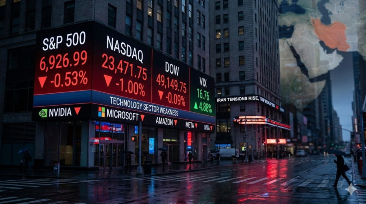 미국 뉴욕증시 하락 마감…지정학적 리스크 고조와 은행 실적 부진에 기술주 약세 전환 - 김윤교 기자 - 톱스타뉴스 - 국제/증시/시세