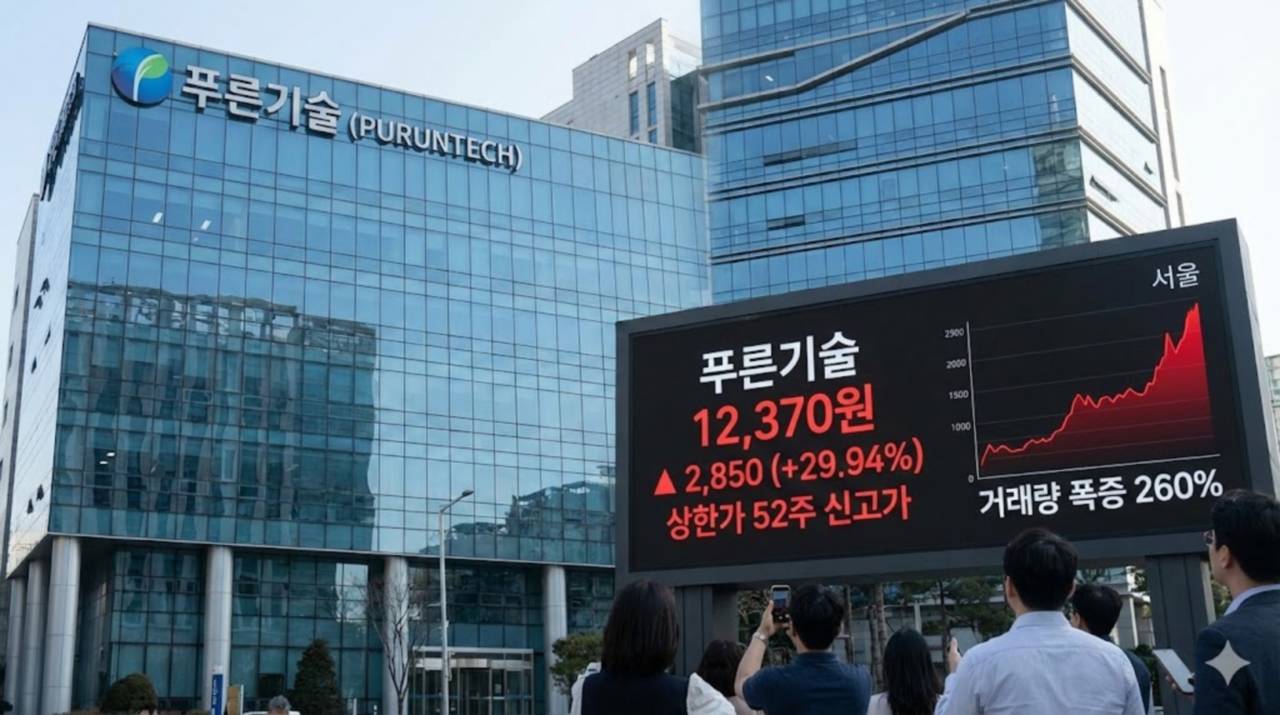 푸른기술, 자회사 자동화 시스템 재평가에 29.94%↑… 52주 신고가 경신 - 김시현 기자 - 톱스타뉴스 - 경제/증시/시세