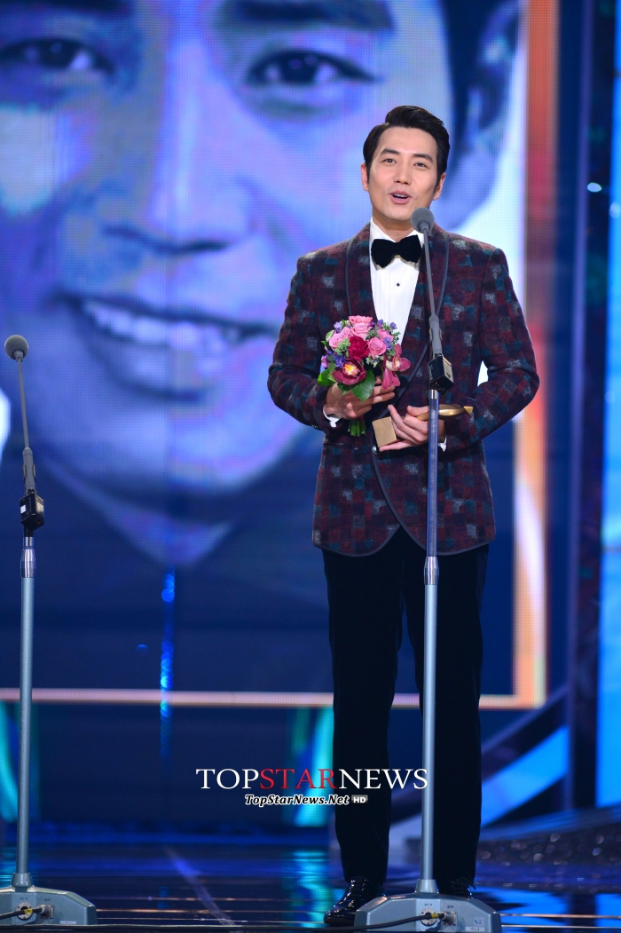 우수연기상을 수상한 주상욱 / 2013 KBS 연기대상
