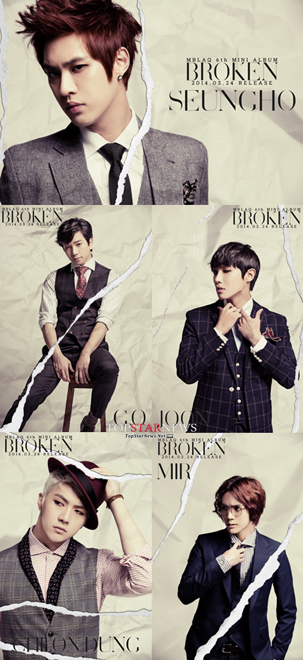 엠블랙 ‘BROKEN(브로큰)’ 재킷 이미지 / 제이튠캠프