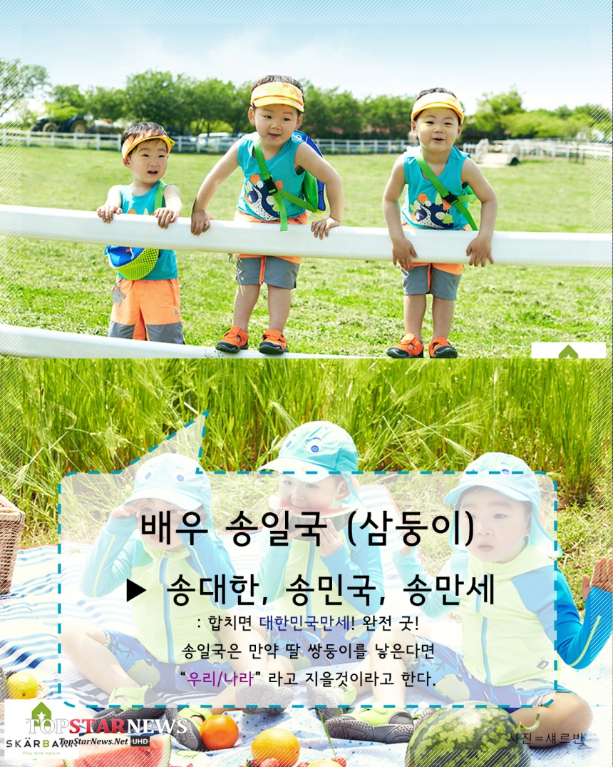 대한-민국-만세 삼둥이 / 섀르반