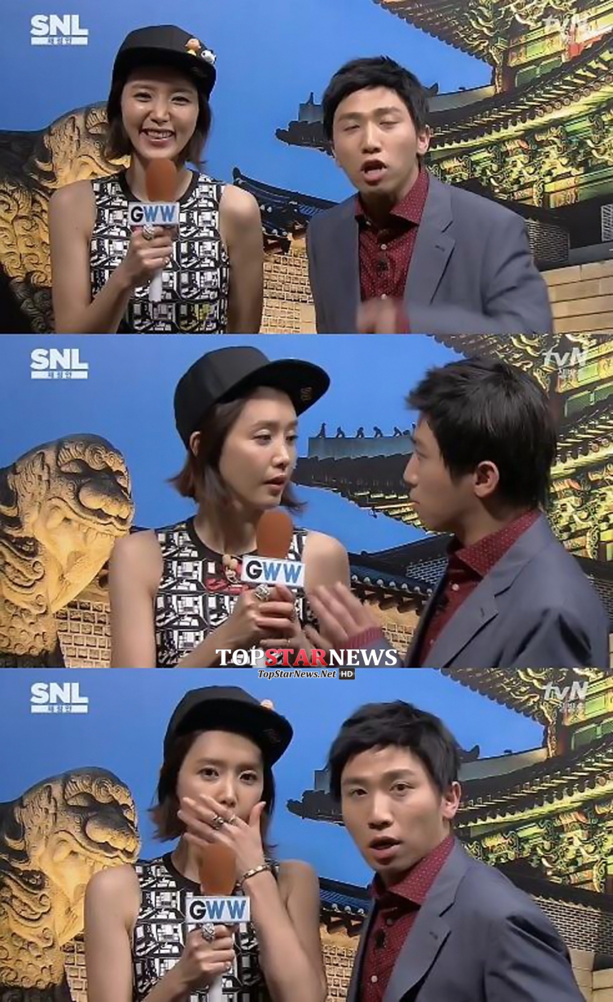 ‘SNL 코리아’ 채정안-유세윤 / tvN ‘SNL 코리아’ 화면캡처