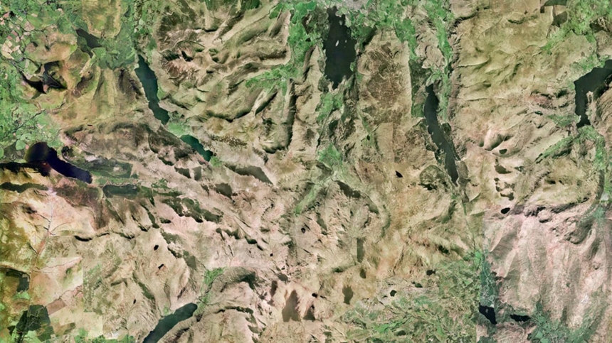 Home to the Lake District, Cumbria is one of England's most outstanding areas of natural beauty / Google Earth, BBC