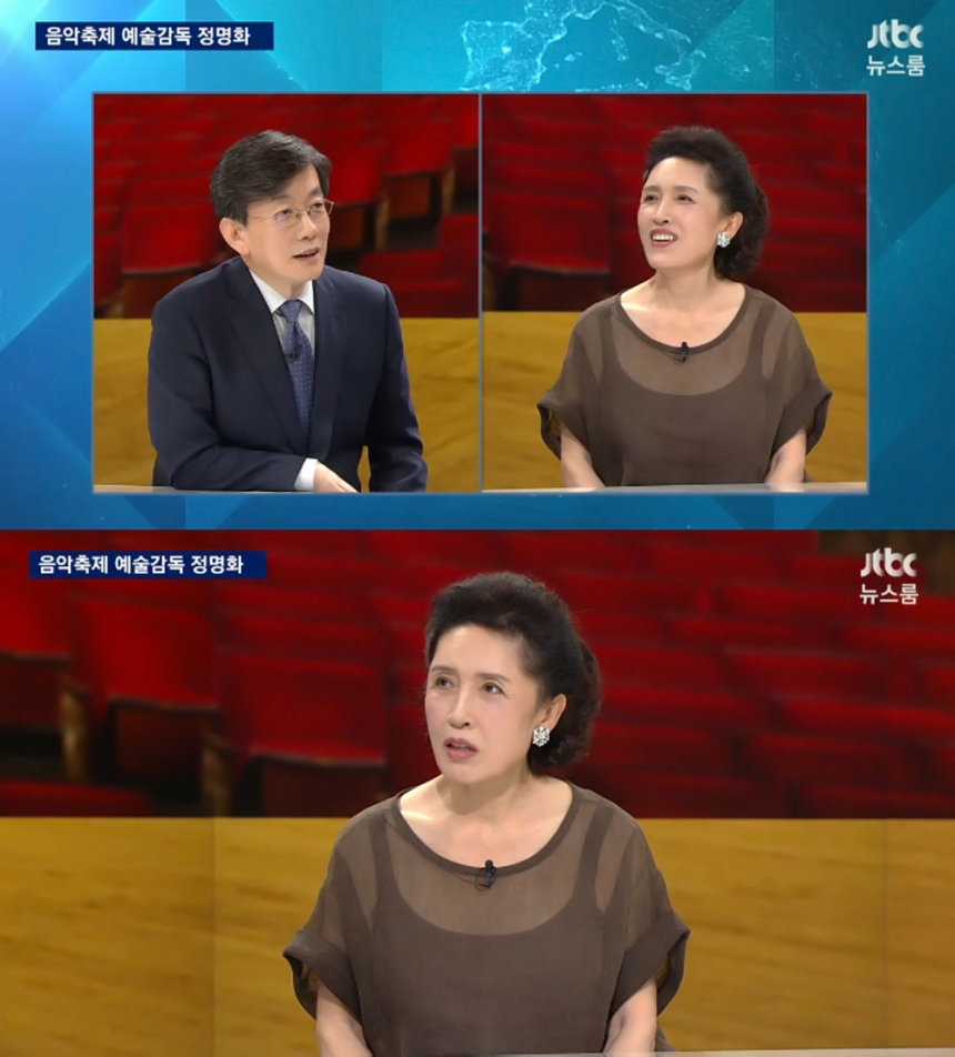 ‘뉴스룸’ 손석희-정명화 / JTBC ‘뉴스룸’ 화면캡처