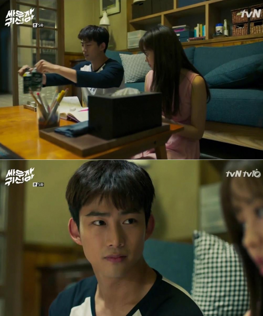 ‘싸우자 귀신아’ 김소현-옥택연 / tvN ‘싸우자 귀신아’ 화면 캡처