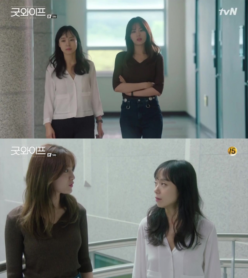 ‘굿와이프’ 전도연-나나 / tvN ‘굿와이프’ 화면 캡처