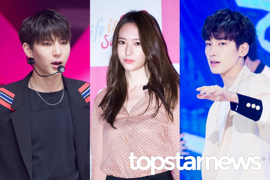 VIXX LEO-f(x) Krystal-SEVENTEEN 园佑 / TOPSTARNEWS