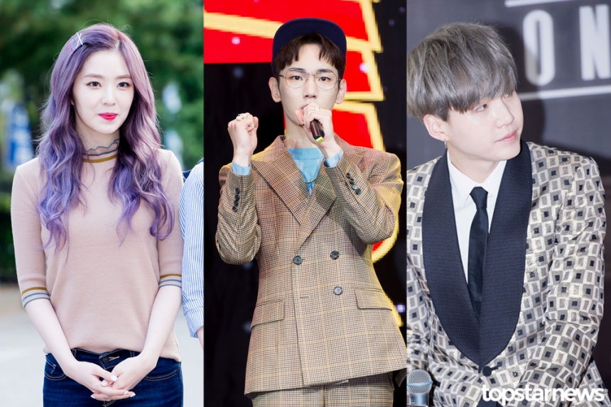 SHINee Key-防弹少年团 SUGA-RedVelvet Irene / TOPSTARNEWS