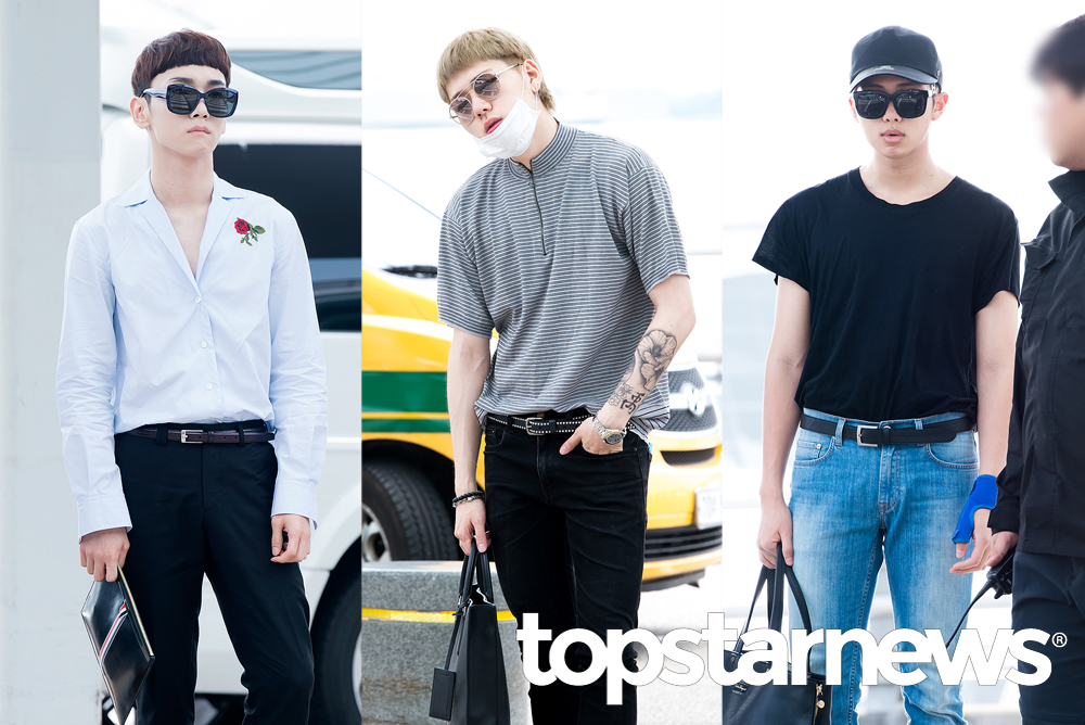 SHINee Key-BlockB ZICO-防弹少年团 RapMonster  / TOPSTARNEWS