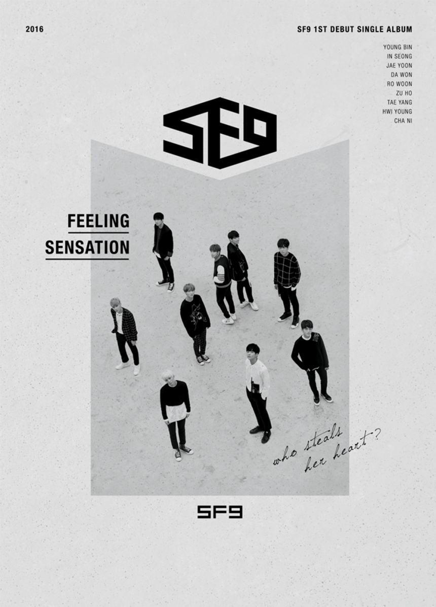 SF9 ‘필링 센세이션(Feeling Sensation)’ 커버 이미지 / FNC ENT