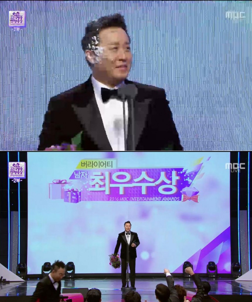 ‘2016 MBC 방송연예대상’ 정준하 / ‘2016 MBC 방송연예대상’ 화면 캡처