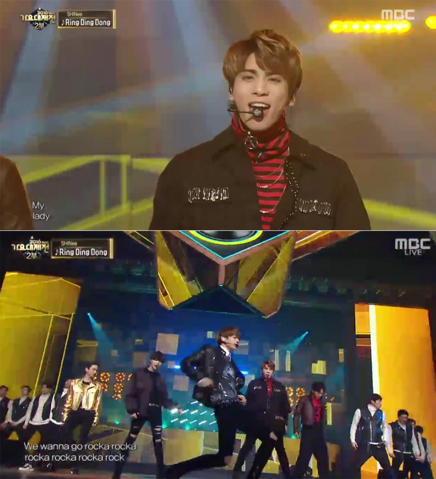 ‘2016 MBC 가요대제전’ 샤이니(SHINee) / MBC ‘2016 MBC 가요대제전’ 방송 캡처