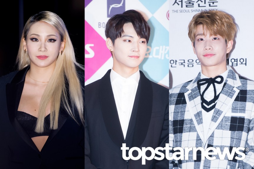 본명 이니셜을 예명으로 사용하고 있는 스타 투애니원 CL-갓세븐 JB-아스트로 MJ