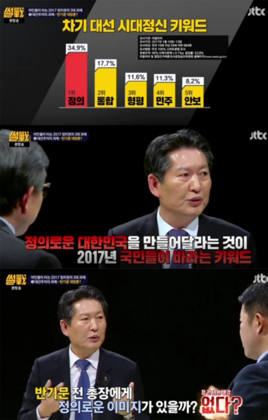 ‘썰전’ 정청래 / JTBC ‘썰전’ 방송 캡처