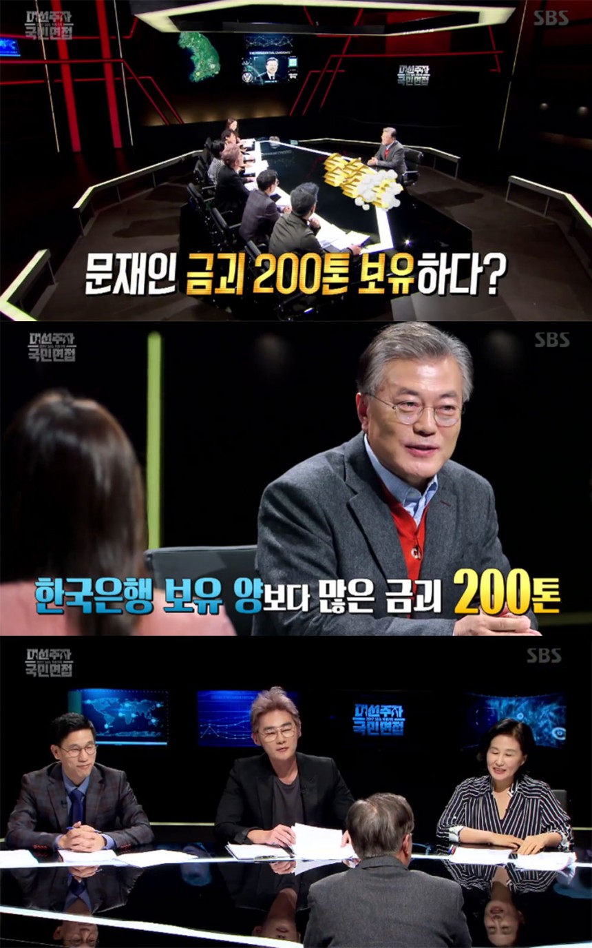 ‘대선주자 국민면접’ 출연진 / SBS ‘대선주자 국민면접’ 방송 캡처