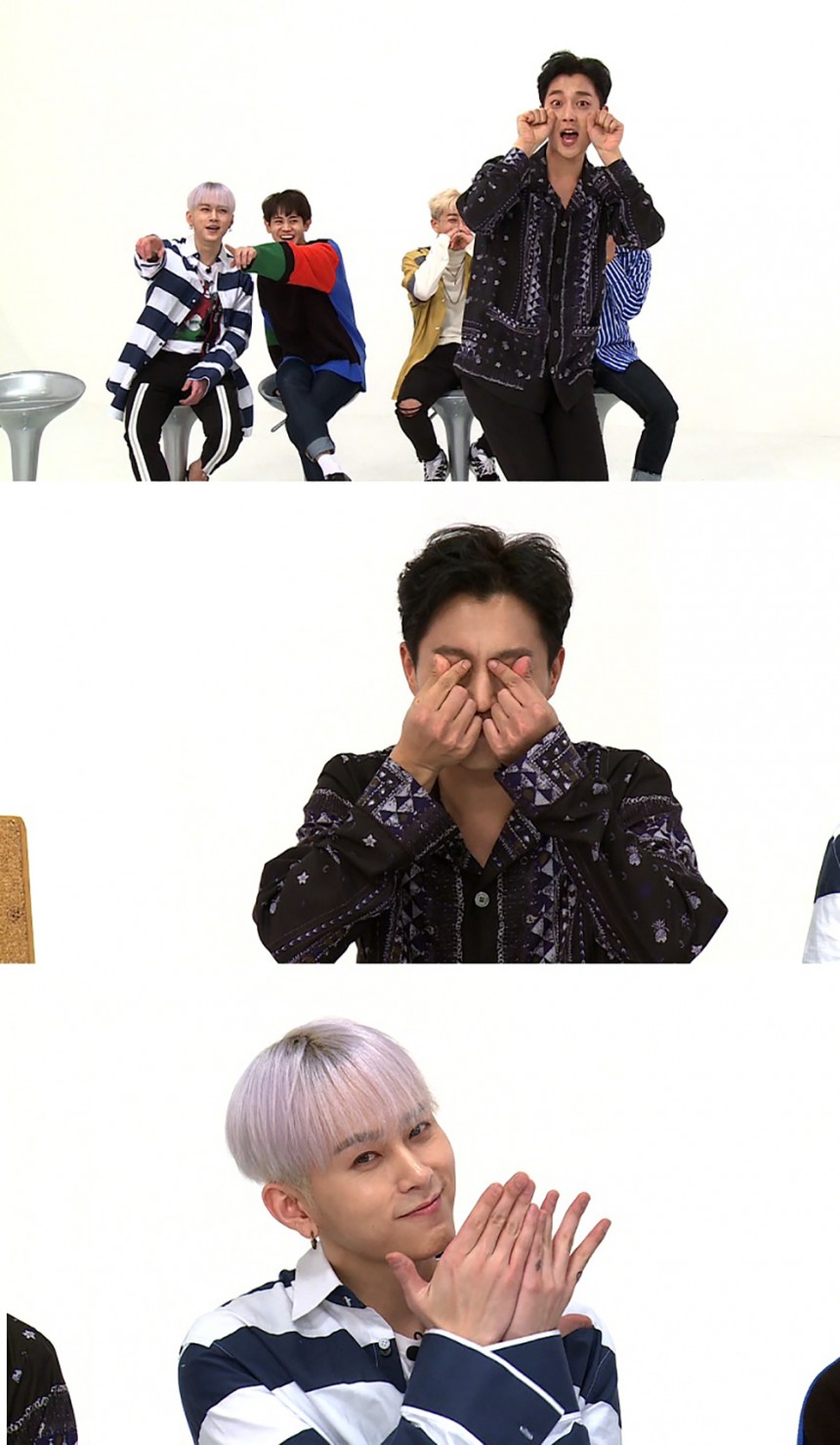 하이라이트(HIGHLIGHT) 윤두준과 용준형 / MBC에브리원 ‘주간 아이돌’ 방송화면 캡쳐