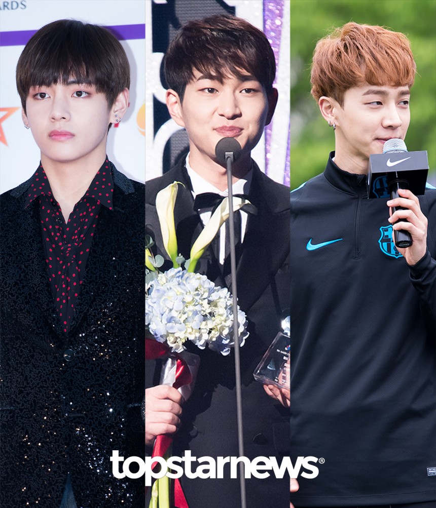 방탄소년단(BTS) 뷔-샤이니(SHINee) 온유-하이라이트(Highlight) 이기광 / 톱스타뉴스포토뱅크
