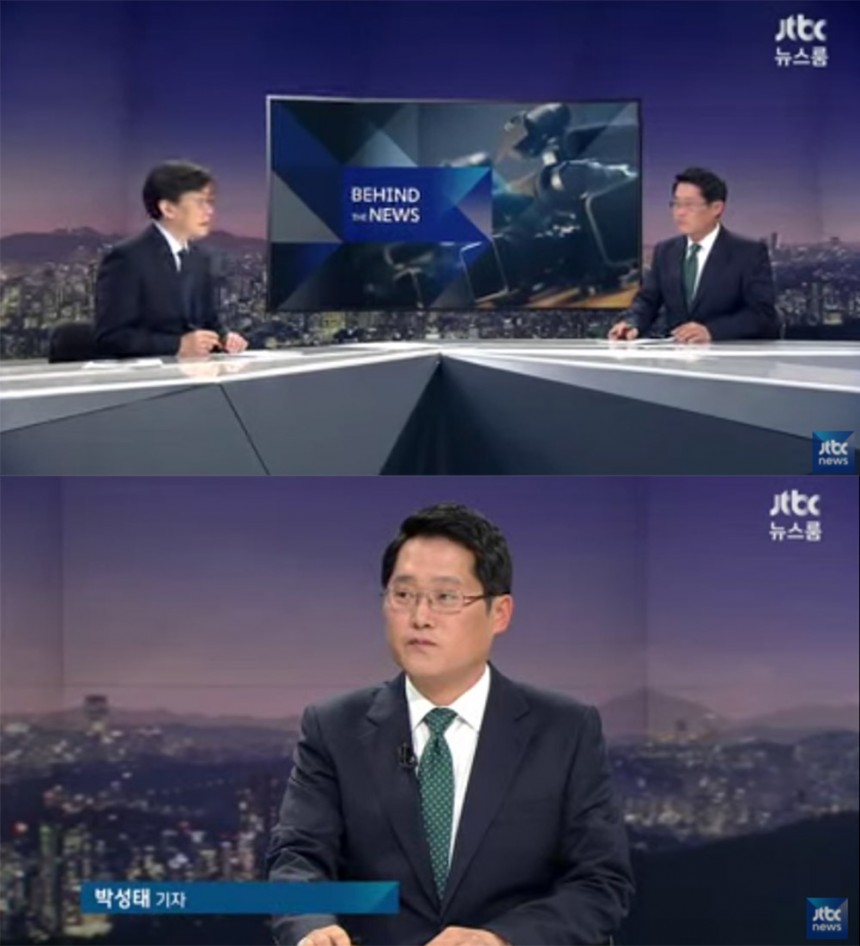 ‘뉴스룸’ 손석희-박성태 / JTBC ‘뉴스룸’ 방송 캡처
