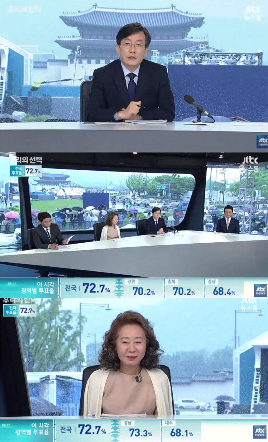 ‘뉴스룸’ 서복현-윤여정-손석희-유시민 / JTBC ‘뉴스룸’ 방송 캡처