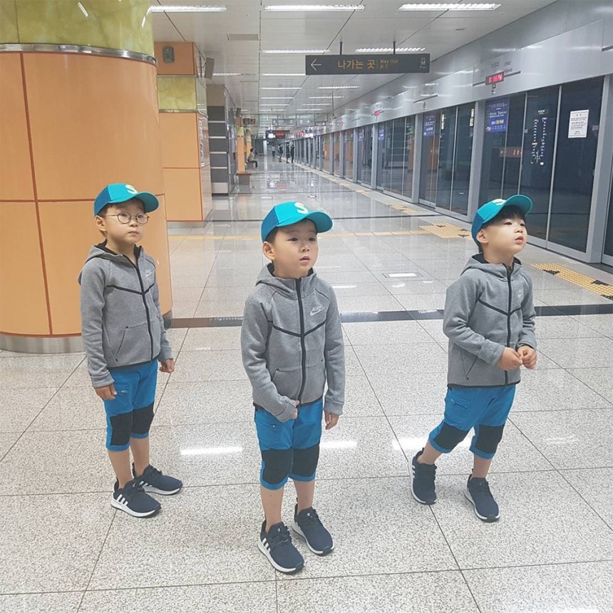 송일국, 삼둥이 / 송일국 인스타그램