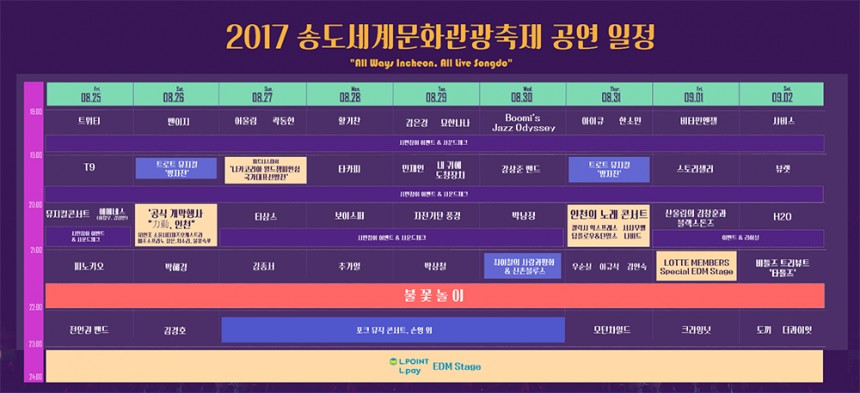 ‘송도 맥주축제’ 일정표/ ‘송도 맥주축제’ 공식 홈페이지