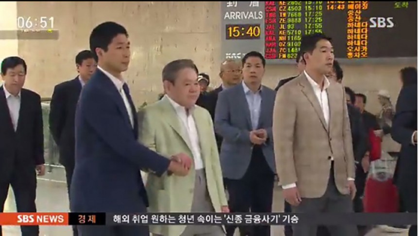 이건희 삼성전자 회장 / SBS 뉴스 방송 캡처
