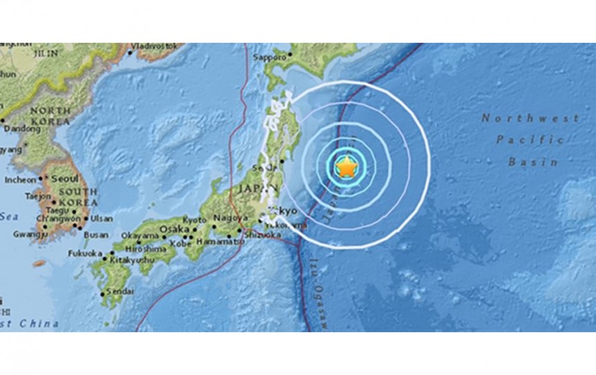 일본 동해 규모 6.1 강진 발생 / 미국 지질조사국