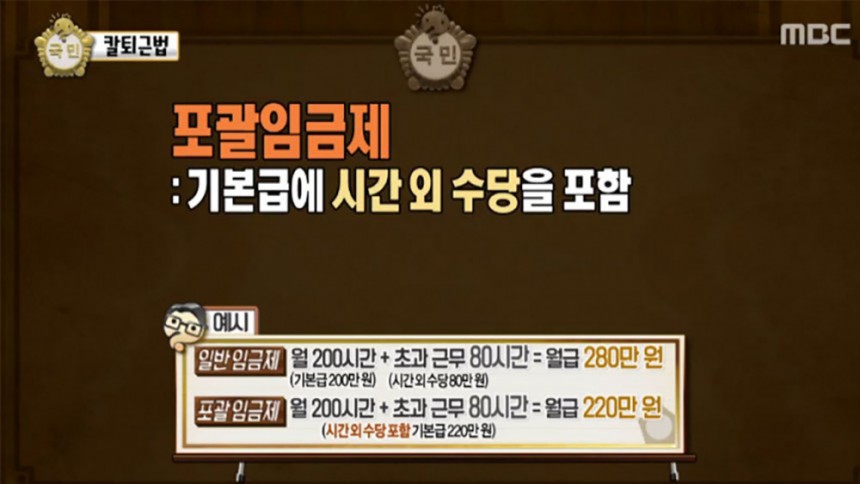 포괄임금제 관련 방송 캡쳐 / MBC