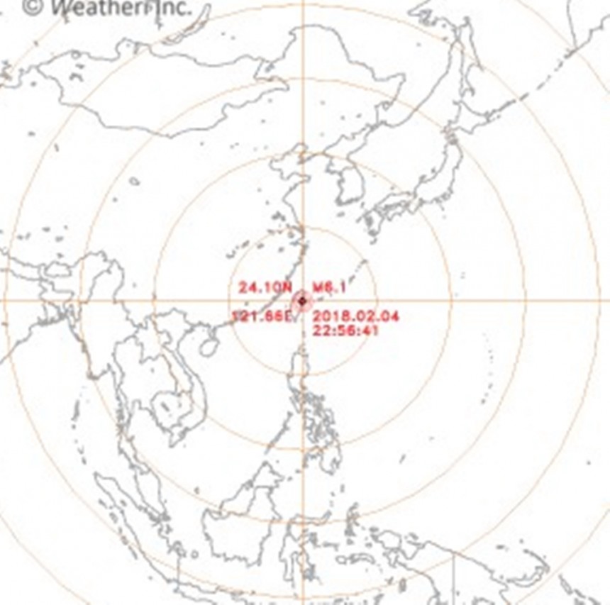 대만 지진/ 웨더아이