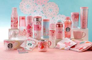 일본 스타벅스에 먼저 출시된 핑크빛 ‘벚꽃 프라푸치노·라떼’…‘한정판 판매’