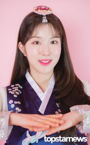 [HD포토] 라붐(LABOUM) 지엔, ‘라떼들 복 많이 받으세요’ (한복인터뷰)