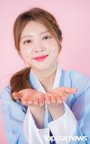 [HD포토] 라붐(LABOUM) 해인, ‘세뱃돈 주세요~’ (한복인터뷰)