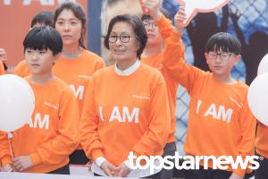 [UHD포토] 김혜자, ‘난민 아동에게 관심을...’