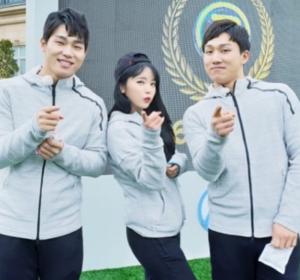 ‘런닝맨’ 홍진영, 윤성빈-김지수와 함께 찰칵! 하지만 응원은 김종국♥