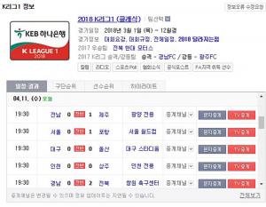 2018 K리그1 (클래식) 경기, 아프리카TV 중계 가능해…‘11일(오늘) 일정은?’