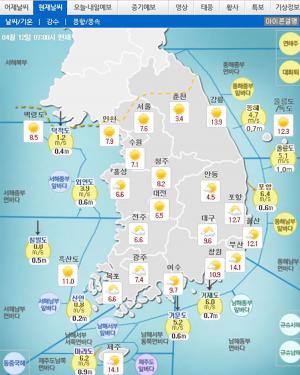 [날씨] 전국 대체로 맑은 날씨, 서울 낮기온 18도…미세먼지 ‘보통’