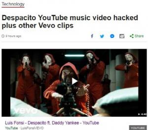 루이스 폰시(Luis Fonsi) ‘데스파시토(Despacito)’ 뮤직비디오, 유튜브 ‘50억 뷰’ 기록 사라질 뻔했다