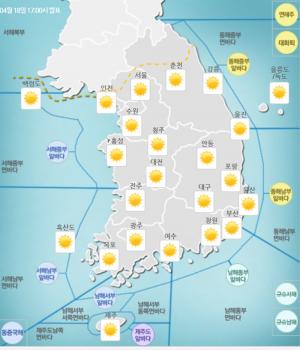 [오늘날씨] 19일 전국 봄 날씨 보이지만…중부 미세먼지 ‘나쁨’ 보여