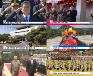 김정은, 남북 정상회담서 국군 의장대 사열…북한 최고지도자로서는 ‘최초’