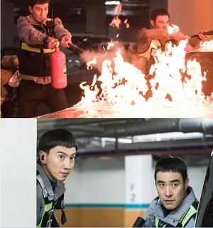 드라마 ‘라이브(Live)’ 이광수-배성우, 뜨거운 화염 속으로 돌진…“분신 자살을 막아라”