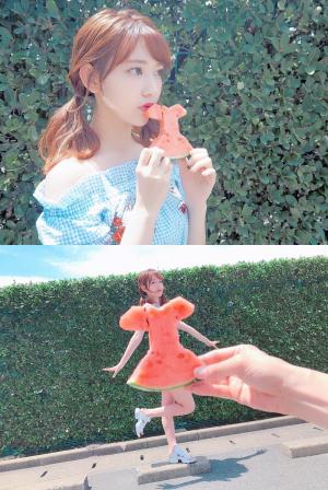 ‘프로듀스 48’ 미야와키 사쿠라, 수박으로 만든 원피스 공개…‘예쁜 미모 뿜뿜’