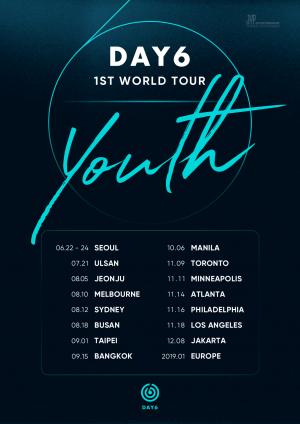 인터파크티켓, 데이식스(DAY6) 1ST WORLD TOUR ‘Youth’ 티켓 단독판매…일시는?