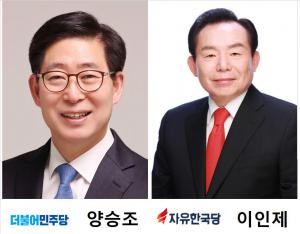 [6.13 지방선거] D-12, 충남지사 후보 양승조-이인제 지지율 여론조사 종합