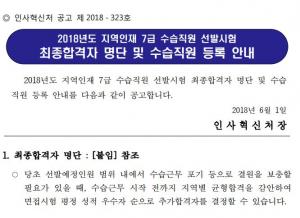 사이버국가고시센터, 지역인재 7급 수습직원 선발 최종합격자 발표…합격자 수는?